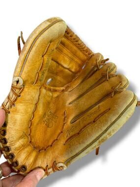 Vintage W Baseball Glove Mitt 10" Leather RHT Right Hand‎ Throw Rawhide Laced